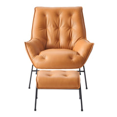 Zusa Sandstone Accent Chair & Ottoman - Ornate Home