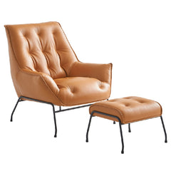 Zusa Sandstone Accent Chair & Ottoman - Ornate Home