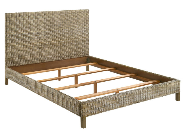 Zyla Kubu Grey Eastern King Panel Bed - Ornate Home