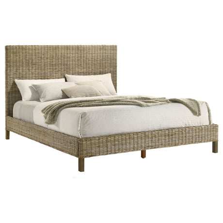 Zyla Kubu Grey Eastern King Panel Bed - Ornate Home