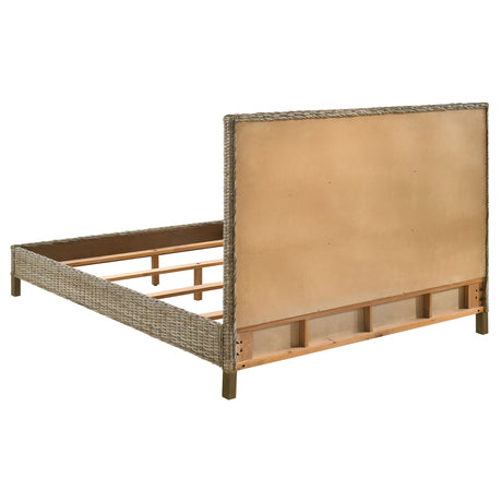 Zyla Kubu Grey Eastern King Panel Bed - Ornate Home