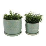 Hobartgate Green Planters (Set of 2)