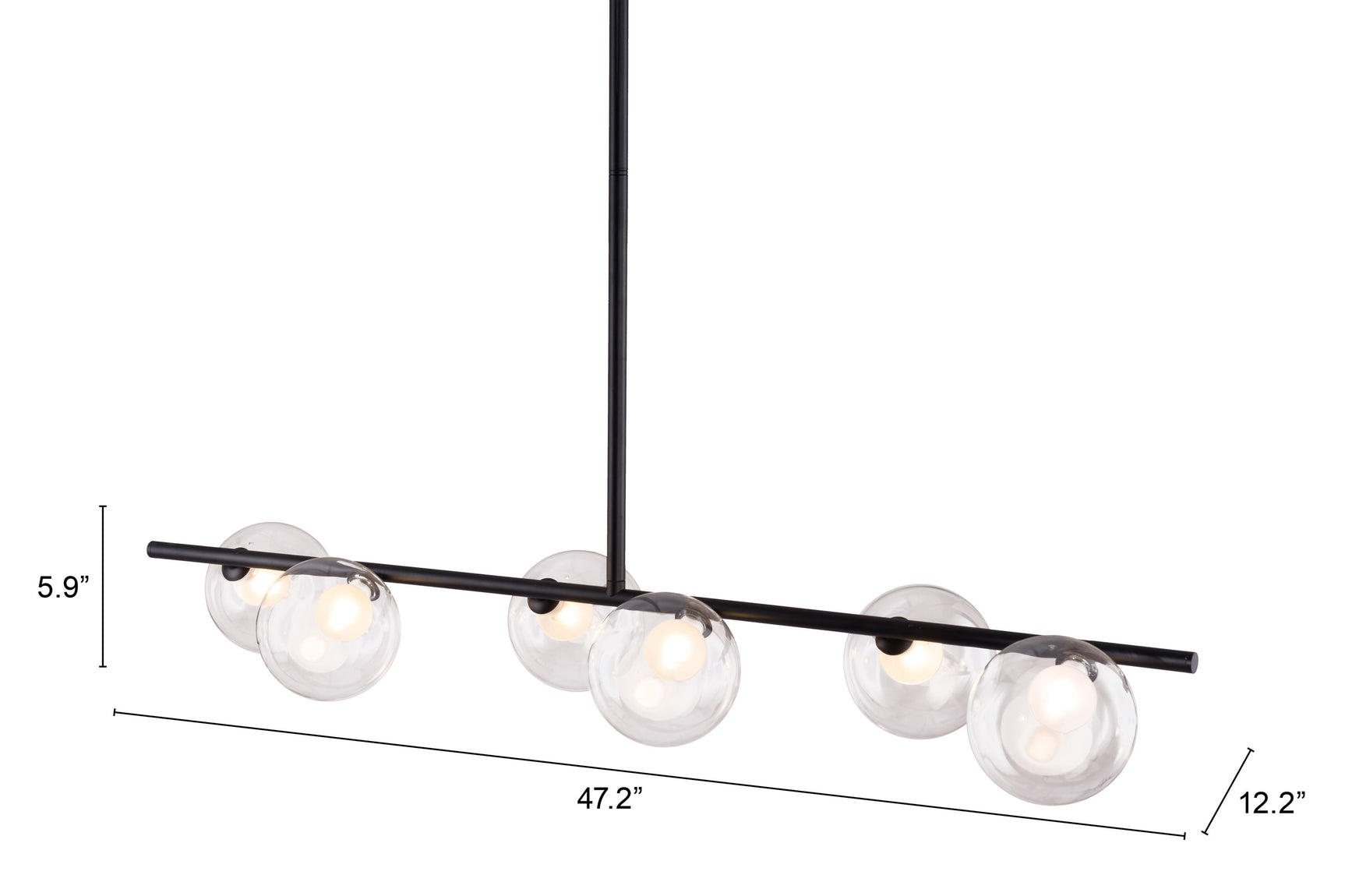 Keyoz Black Ceiling Lamp