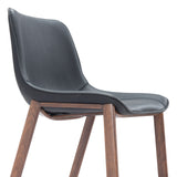 Magnus Black & Walnut Barstool (Set of 2)