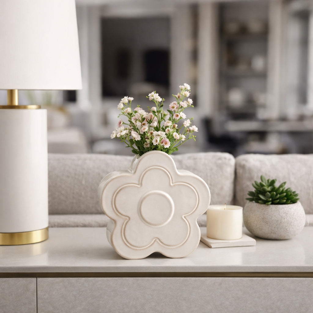 Lucascrest Ivory/Tan Vase