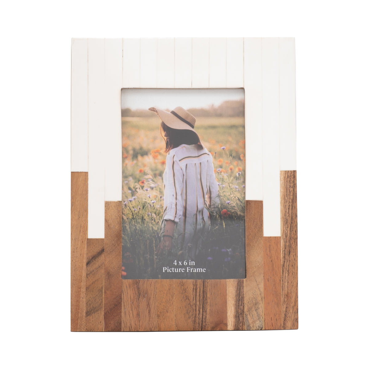 Los Alamos Natural/White Small Resin 2-Toned Frame