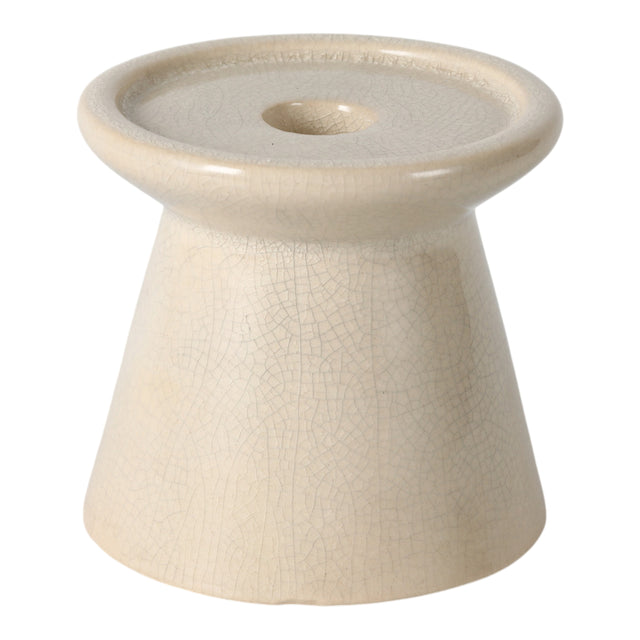 Hobergs Ivory Small Modern Taper and Pillar Holder