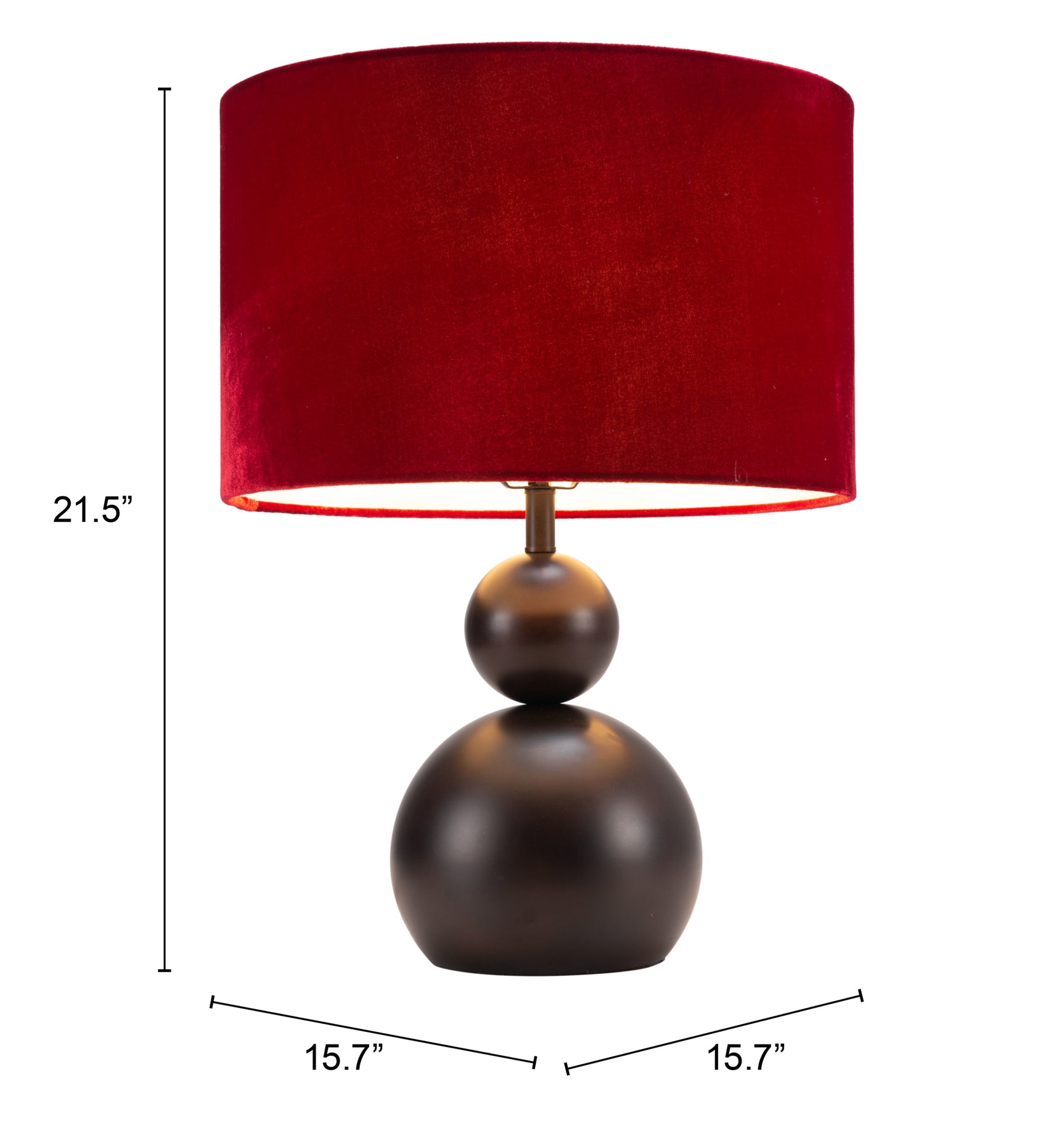 Shobu Red Table Lamp