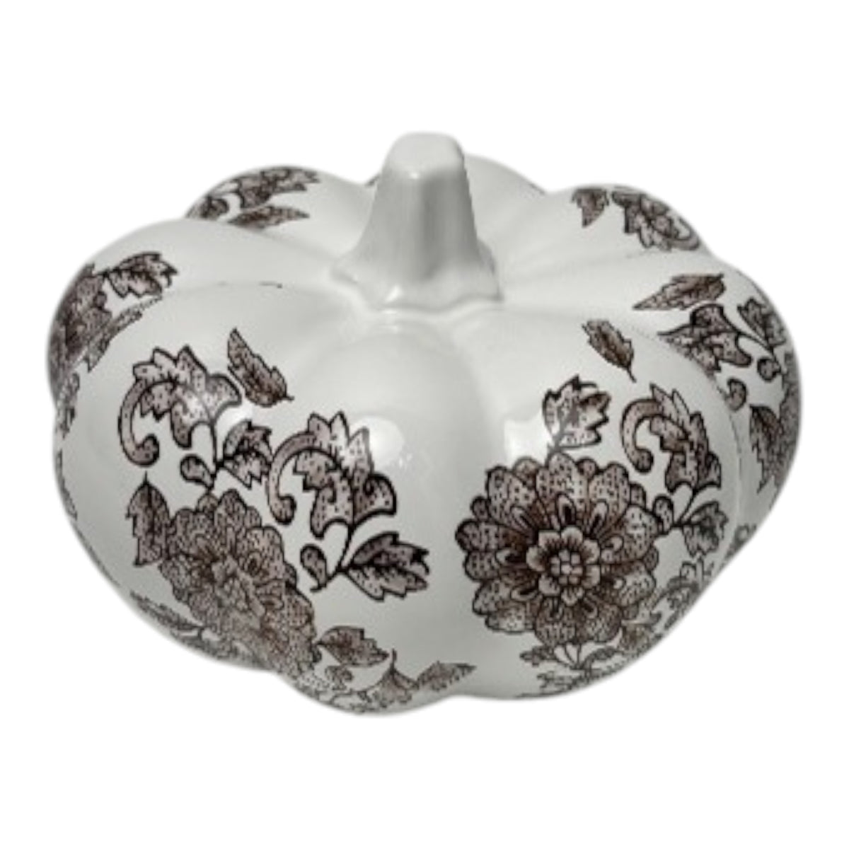 Earp Brown/White Small Chinoiserie Pumpkin
