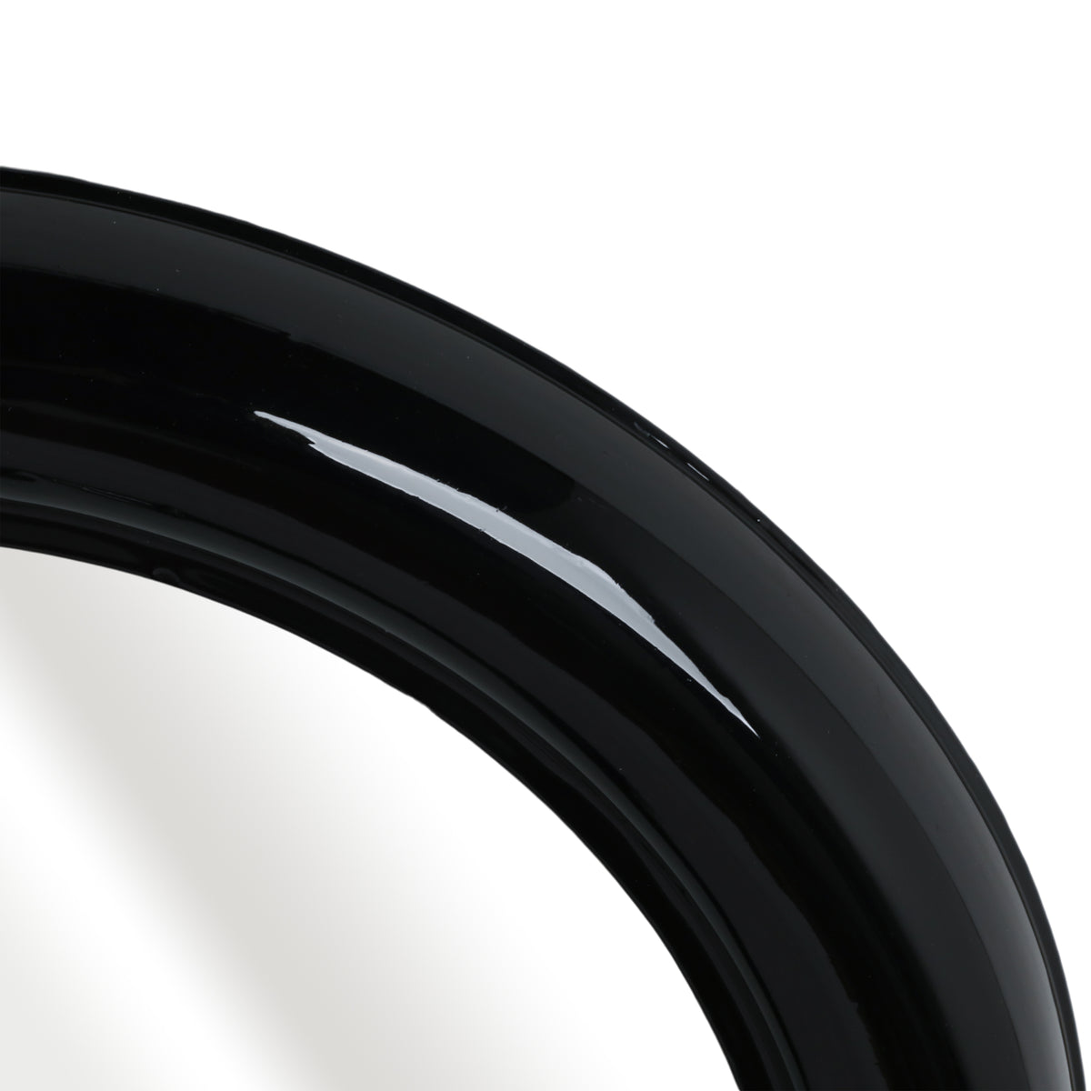 Wikiup Black Metal Round Mirror