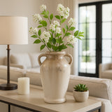 Maxwellrose Ivory/Brown Small Vase