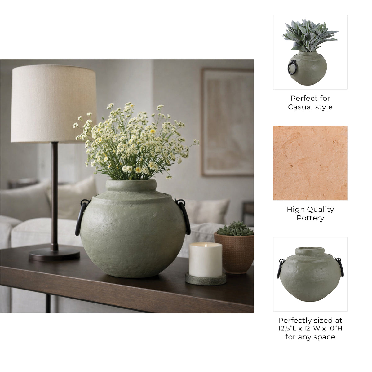 Haroldwood Green/Black Vase