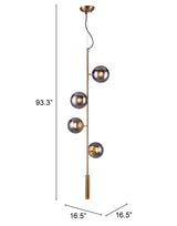 Zatara Brass Ceiling Lamp