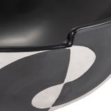 Lindcove Black/White Contemporary Deep Bowl