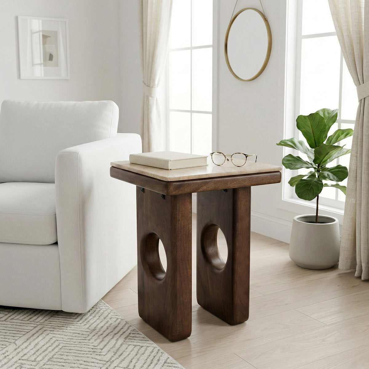 Elwinpark Tan/Brown Table