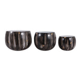 Jakewick Gray/Gold Planters (Set of 3)