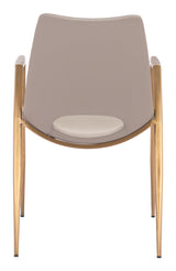 Desi Beige & Gold Dining Chair (Set of 2)