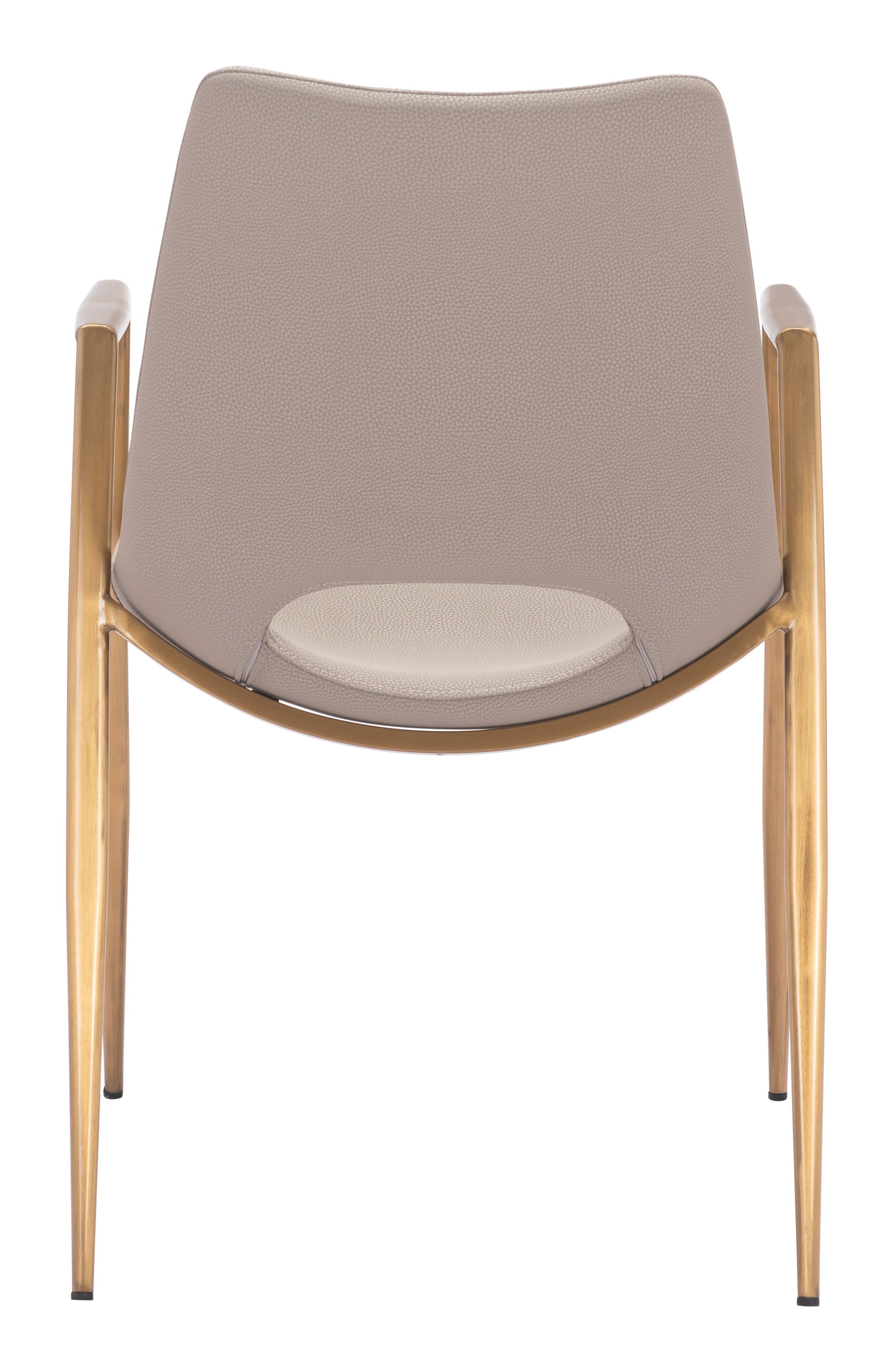 Desi Beige & Gold Dining Chair (Set of 2)