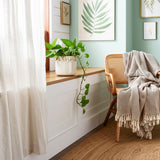Crosbygrove Ivory Floral Applique Planter