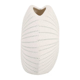 Lochford Green/White Round Dotted Shell Bud Vase