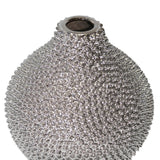 Sargent Silver Spiked Ceramic Vase