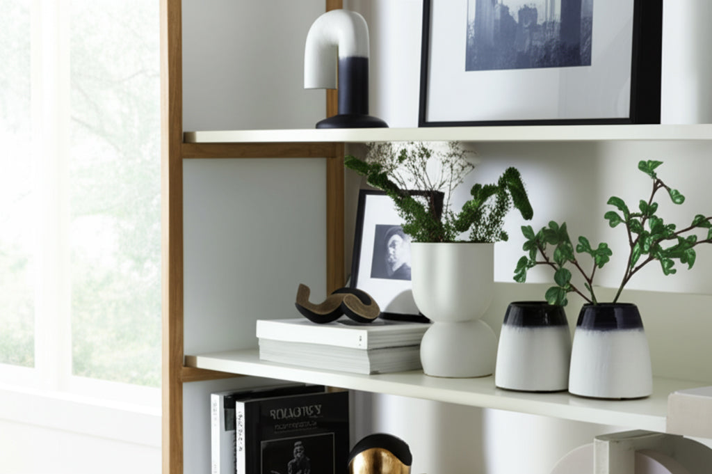 Dos Cabezas Blue/White Glass Ombre Vase