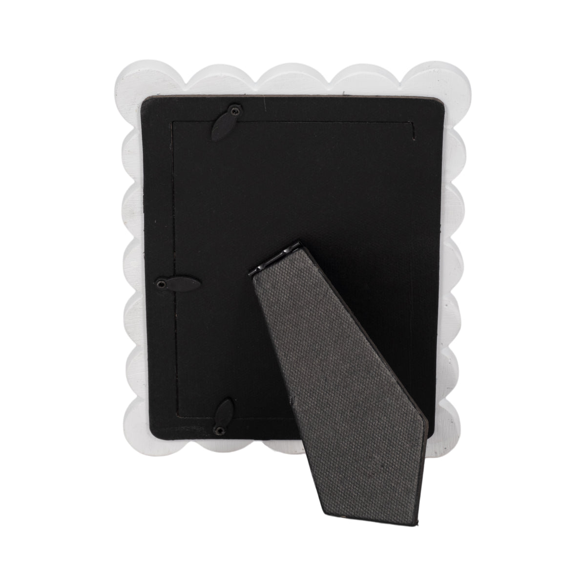 Duarte White 4x6 Scallop Edge Photo Frame - 20419-01EC