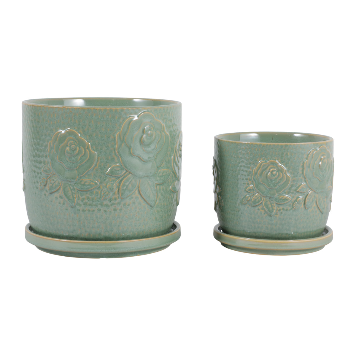 Hobartgate Green Planters (Set of 2)
