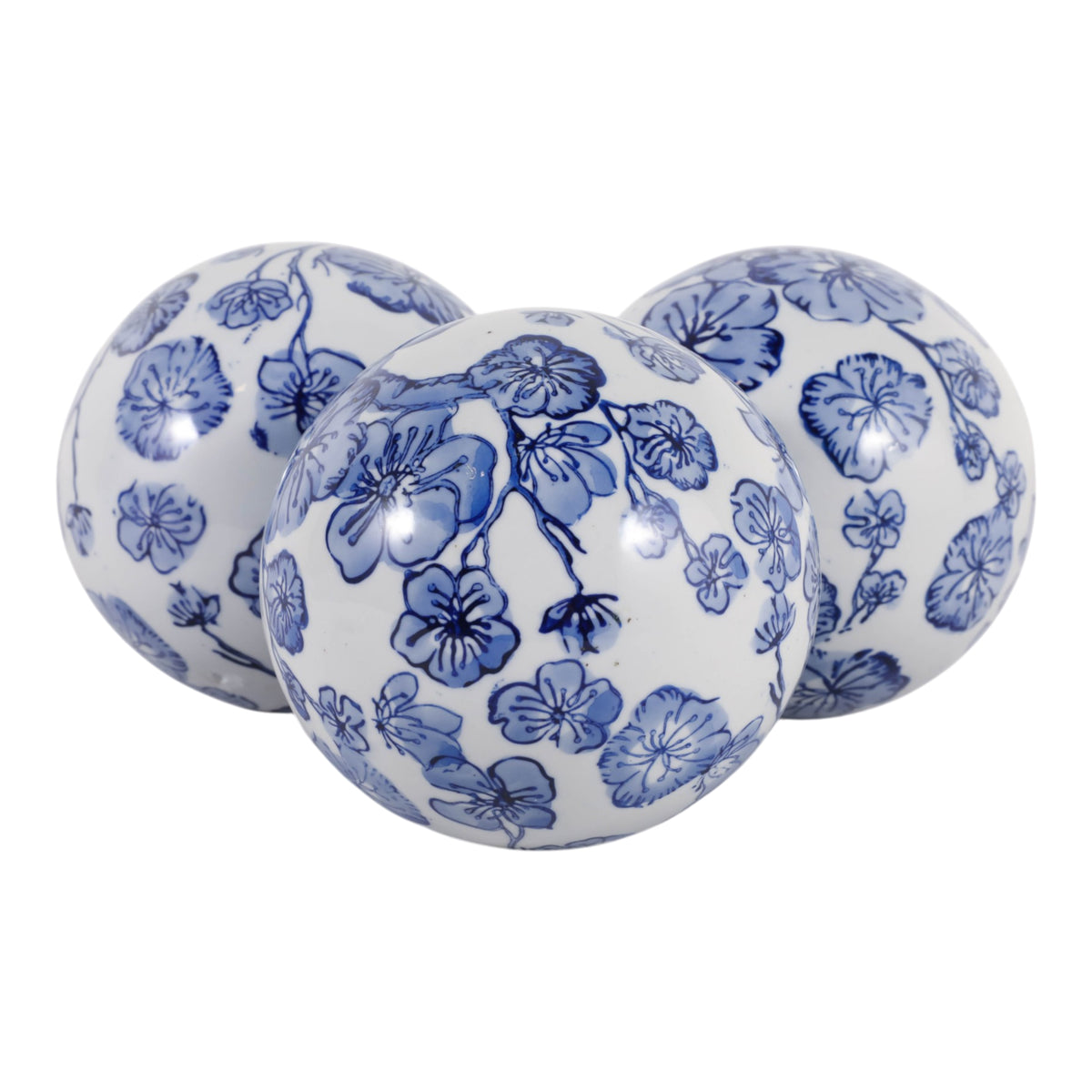 Hewittfield Blue/White Orbs (Set of 3)