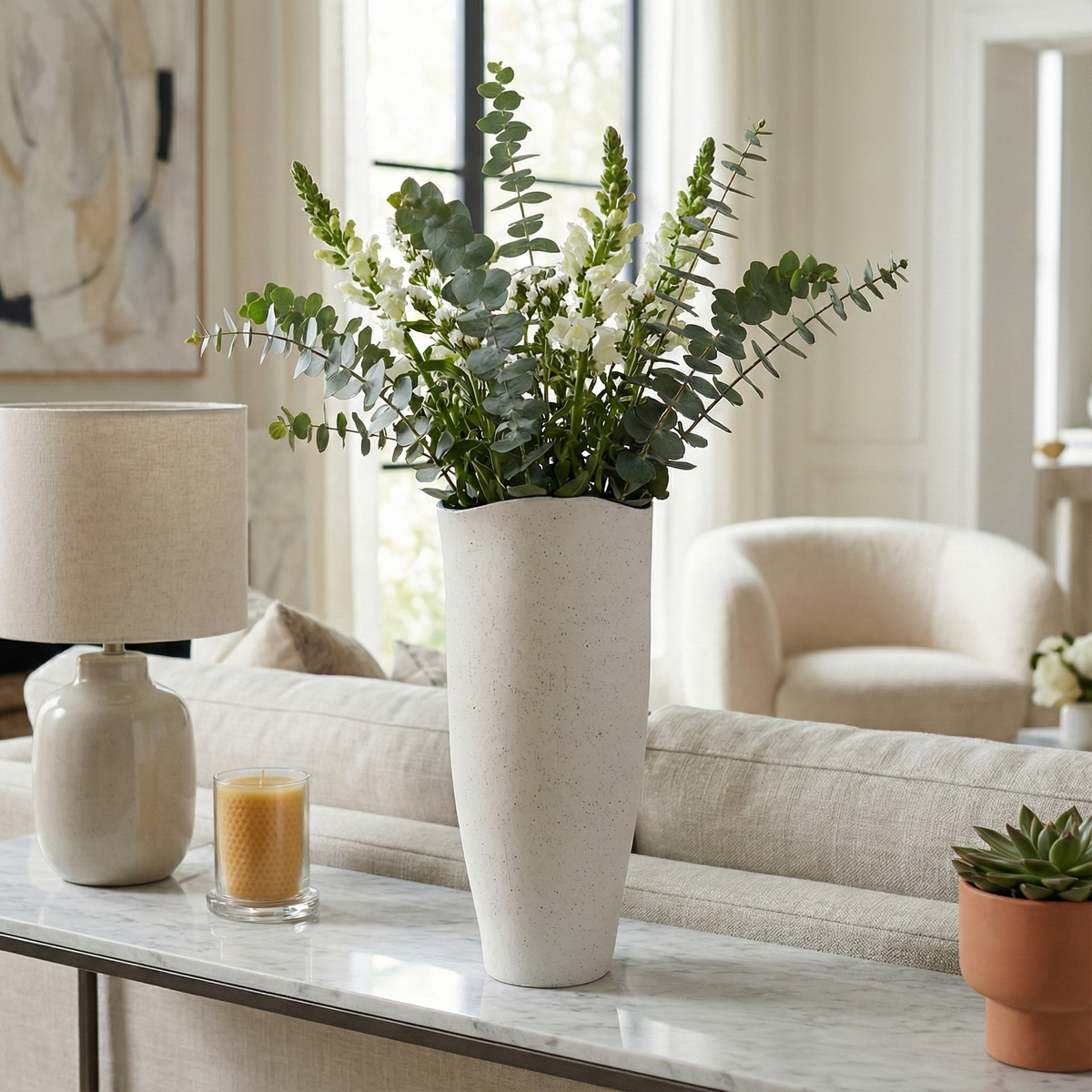 Kelseyland White Vase