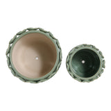 Fallonrun Green Leaf Applique Planters (Set of 2)