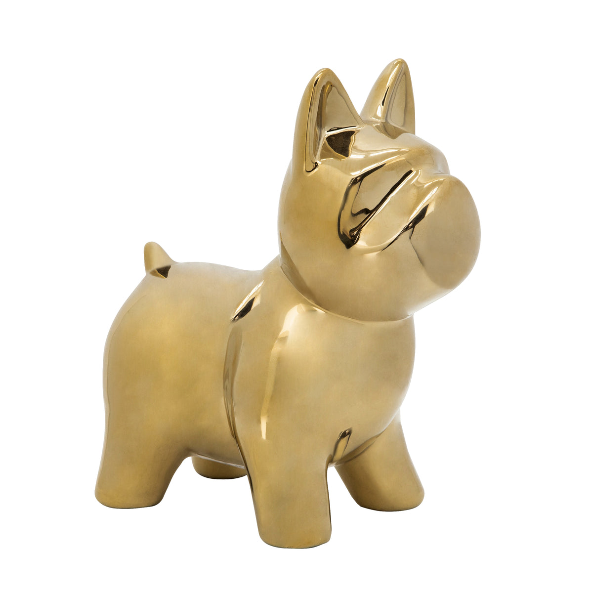 Vinvale Gold Ceramic Dog Table Decor