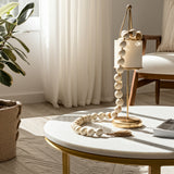 Palmerhaven Ivory Swirled Resin Beaded Garland