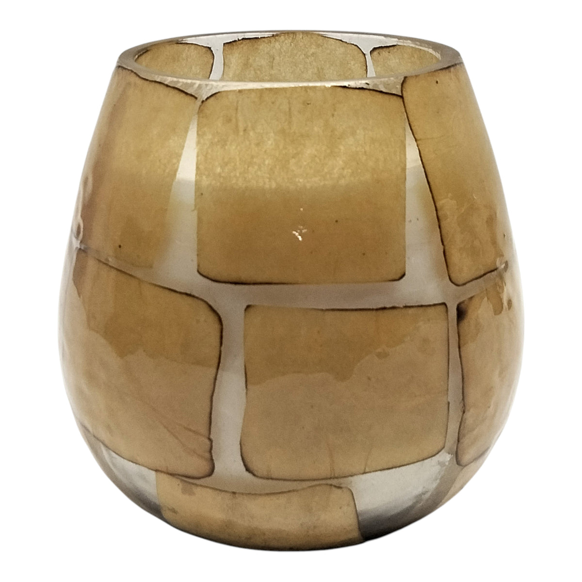 Aberdeen Brown Vanilla Brick Pattern Candle