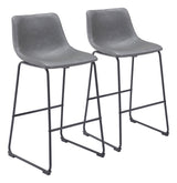 Smart Charcoal Barstool (Set of 2)