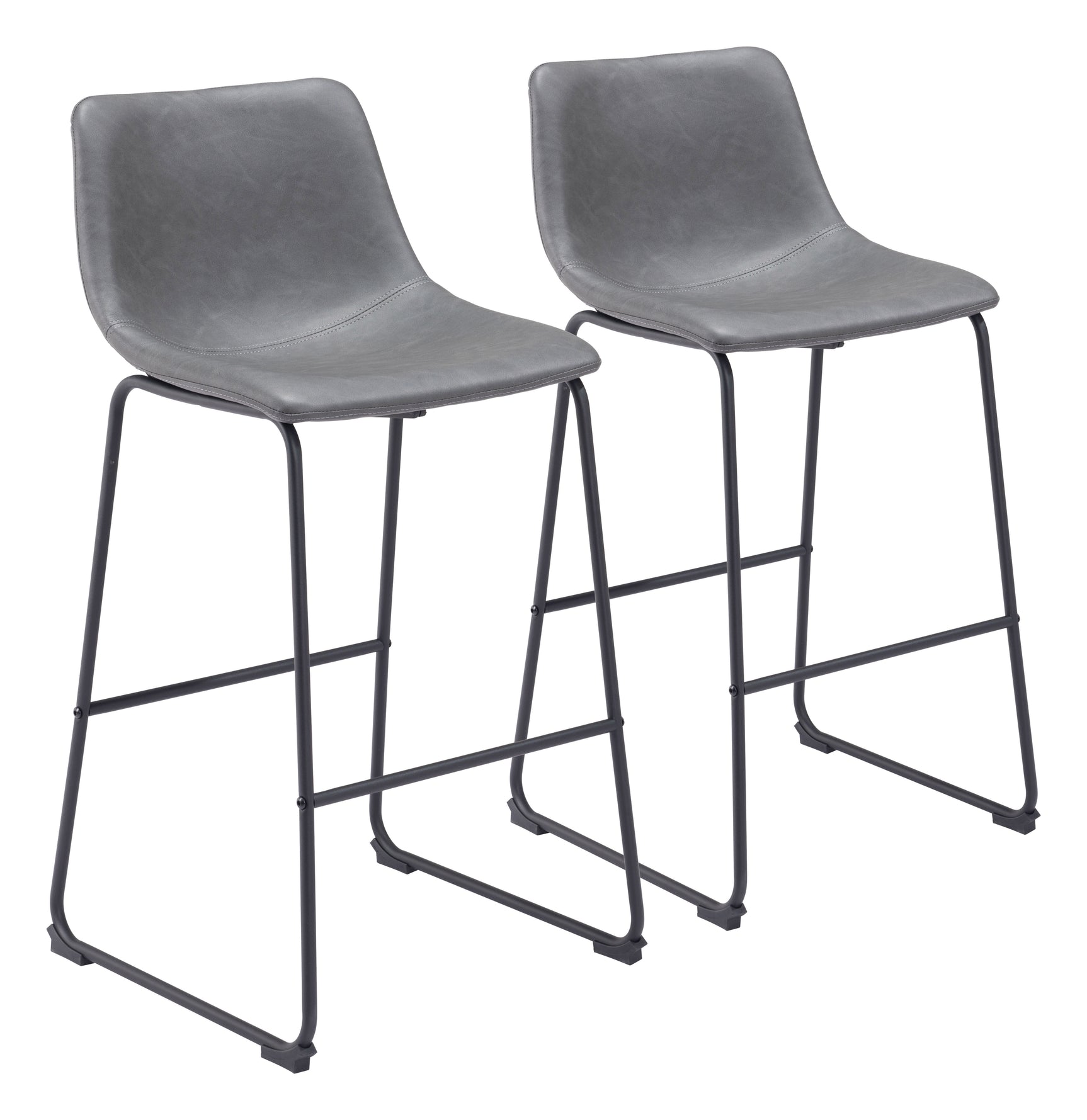 Smart Charcoal Barstool (Set of 2)