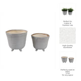 Rexdale Ivory Planters (Set of 2)