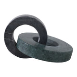 Elgin Green/Black Marble Double Ring