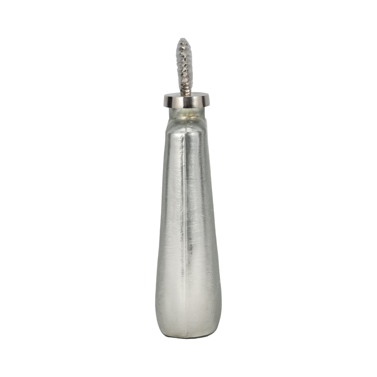 Gordon Silver/Gold Small Glass Metallic Bottle Orb with Topper