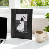 August Black 4x6 Jagged Photo Frame