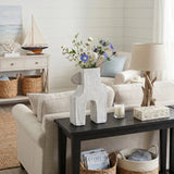Midland White Ecomix Abstract Vase