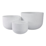 Kira White Planters (Set of 3)