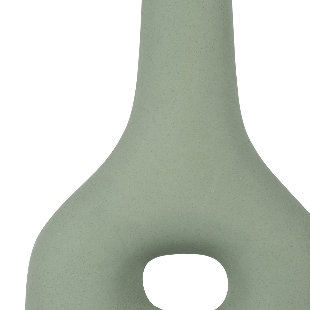 Parkwood Dark Sage Ceramic Open Cut-Out Nomad Vase