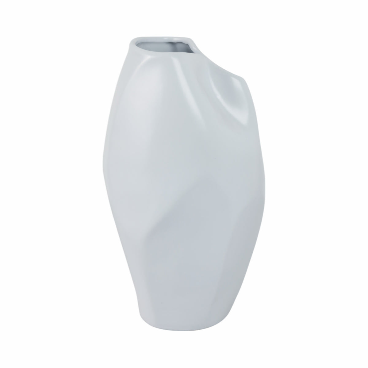 Sanitarium White Ceramic Abstract Vase