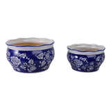 Henleydale Blue/White Large Planters (Set of 2)