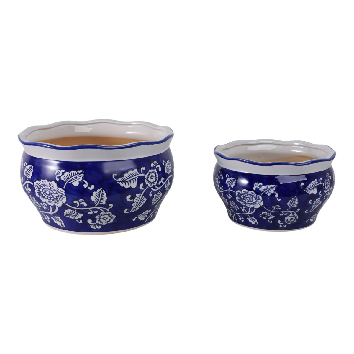 Henleydale Blue/White Large Planters (Set of 2)