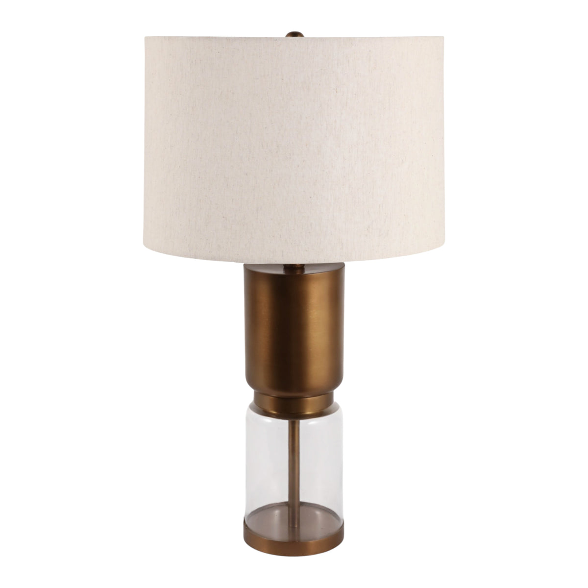Caltonholm Brown/Clear/Ivory Lamp