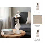 Romandale Ivory Ecomix Abstract Vase