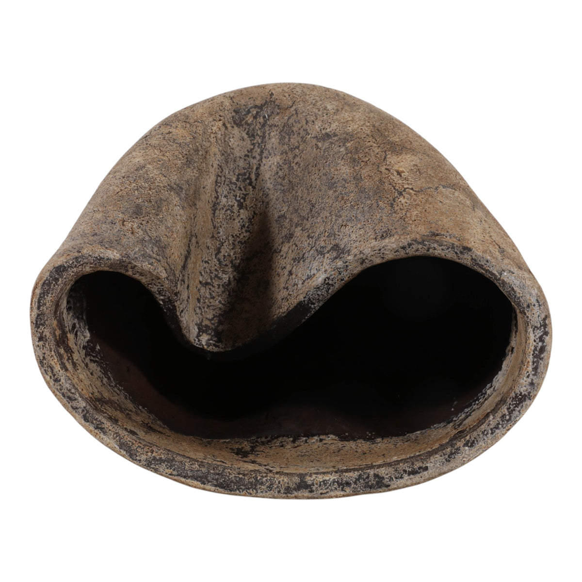 Rushbrook Brown Curvy Terracotta Vase