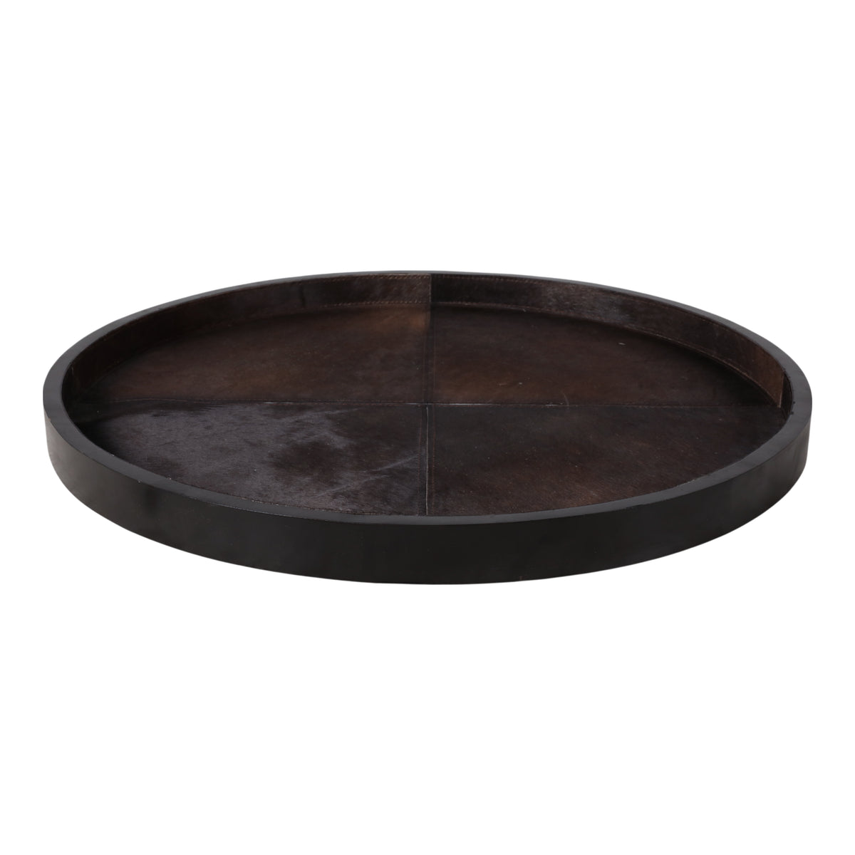 Cayton Brown Hair on Hide Patchwork Tray